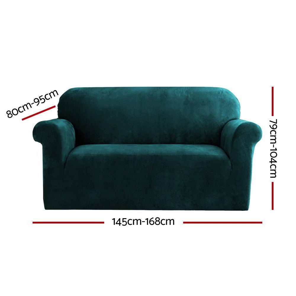 Green sofa cover couch with covers seater velvet