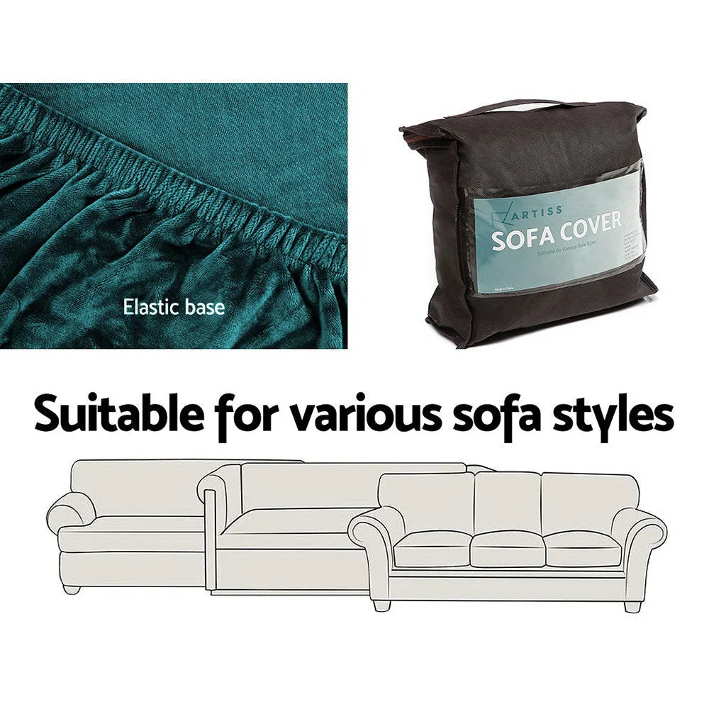 Sofa cover couch with covers seater velvet agate plush
