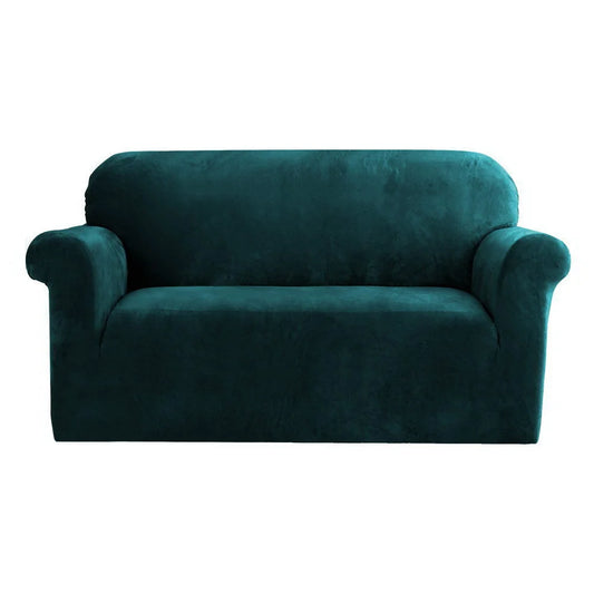 Green sofa cover couch with covers seater velvet agate