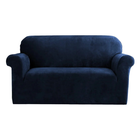 Sofa Cover Couch Covers 2 Seater Velvet sapphire 794