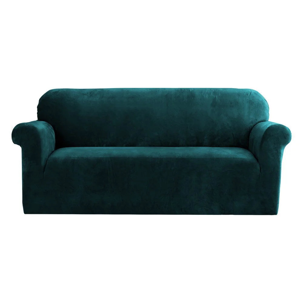Green 3 sofa cover couch with covers seater velvet agate