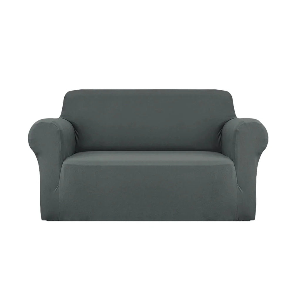 Sofa Cover Elastic Stretchable Couch Covers 2-Seater - Grey