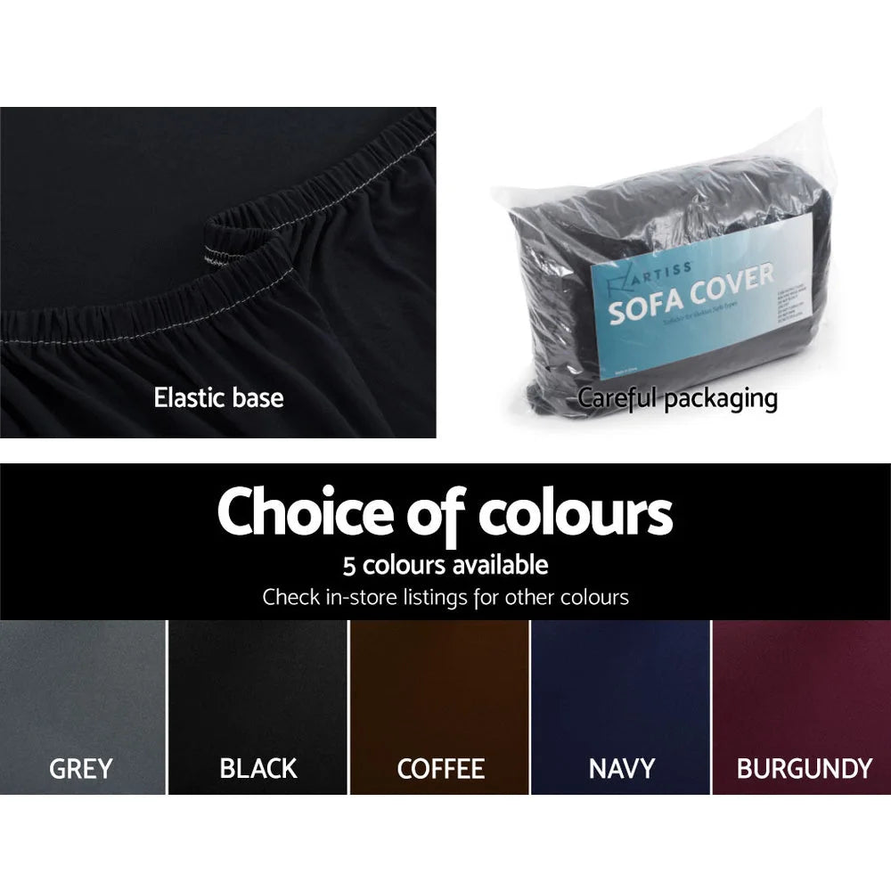 Sofa Cover Elastic Stretchable Couch Covers 3-Seater