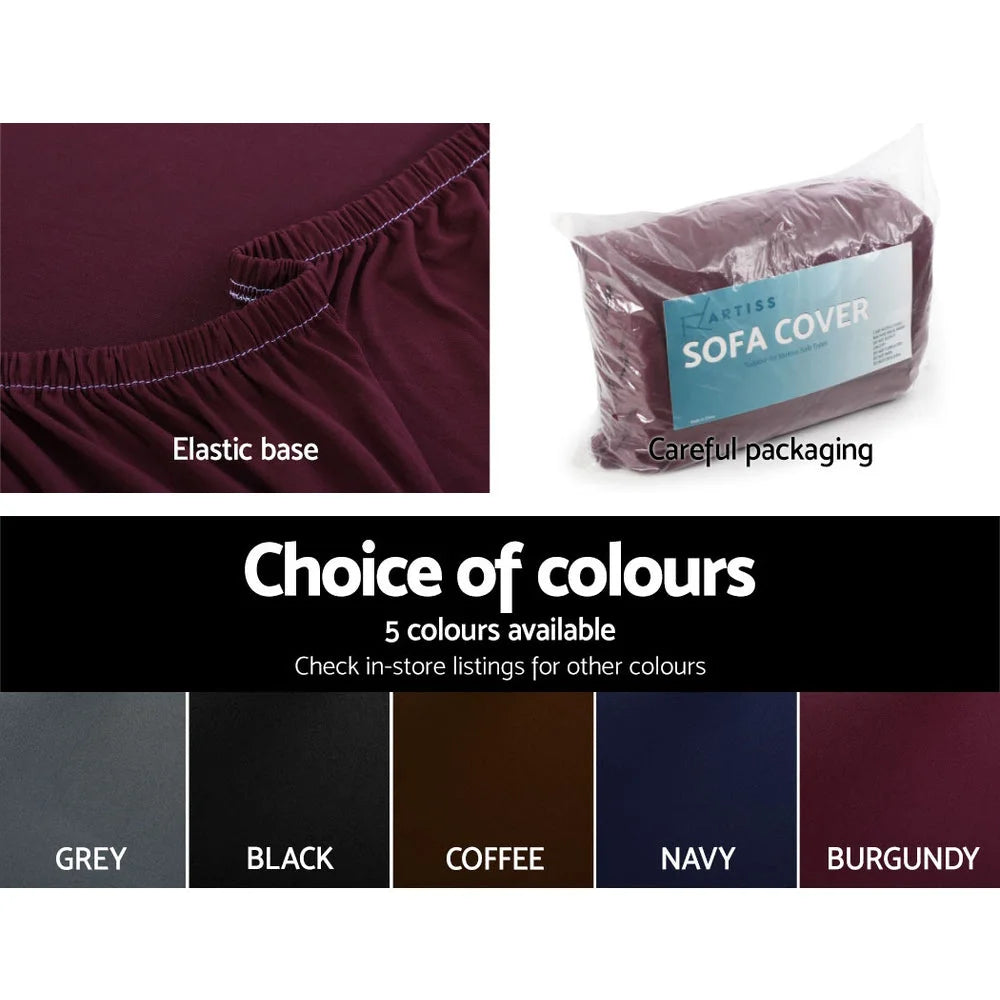 Sofa Cover Elastic Stretchable Couch Covers 3-Seater
