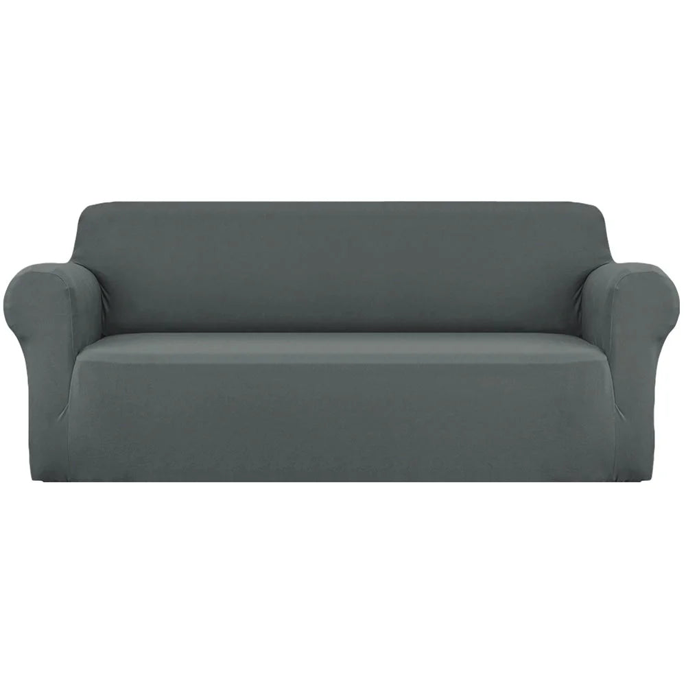 Grey 4 sofa cover elastic with stretchable couch covers seater
