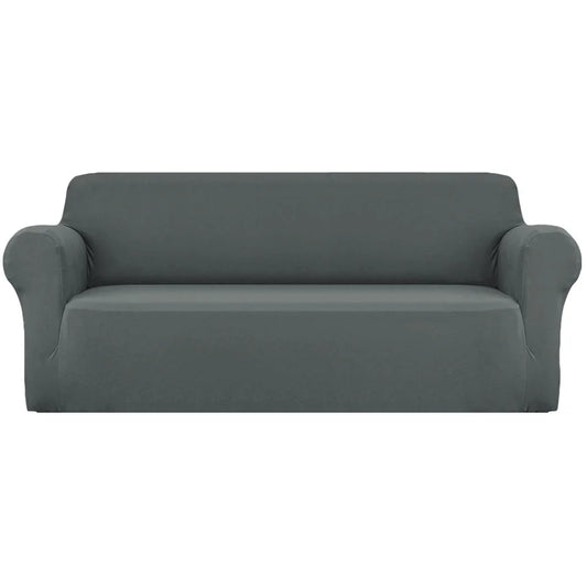 Grey 4 sofa cover elastic with stretchable couch covers seater