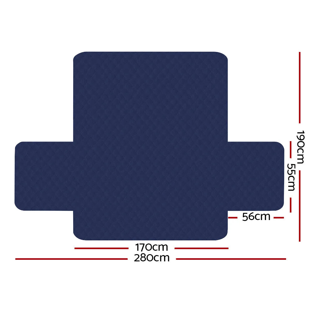 Sofa cover quilted with couch covers lounge protector