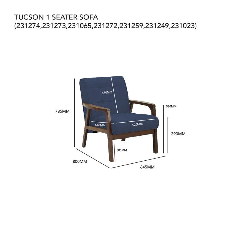 Sofa Tucson 1 Seater Armchair - Furniture