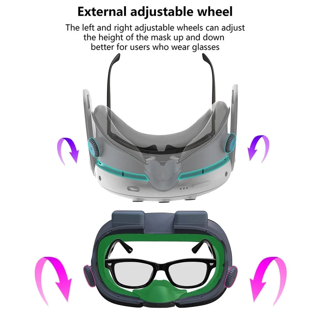 Soft Adjustable Vr Eye Mask Set For Meta Quest 3-1915197729559154693