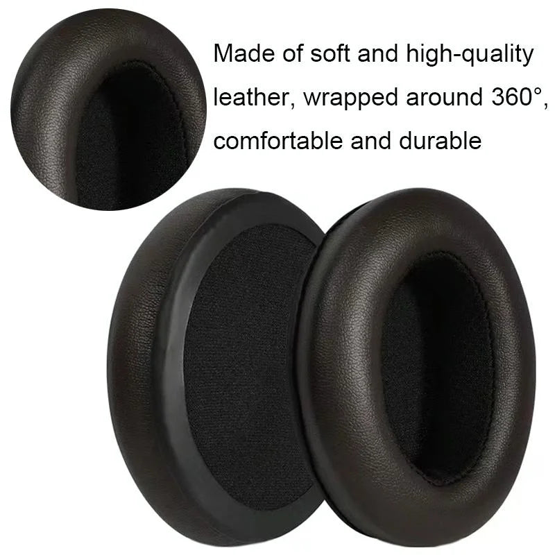 Soft Black Lambskin Headset Sponge Cover For Sennheiser Momentum - 2 Pack-1915197989622779907