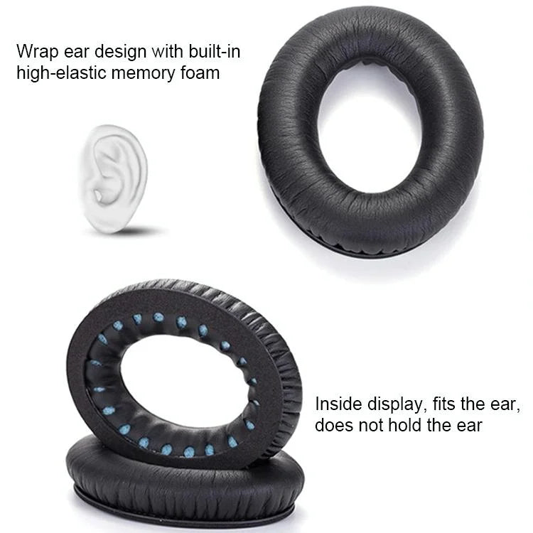 Soft Earmuff Headphone Jacket For Bose Qc2 / Qc15 / Ae2 / Qc25 - 1 Pair-1915198003396874243