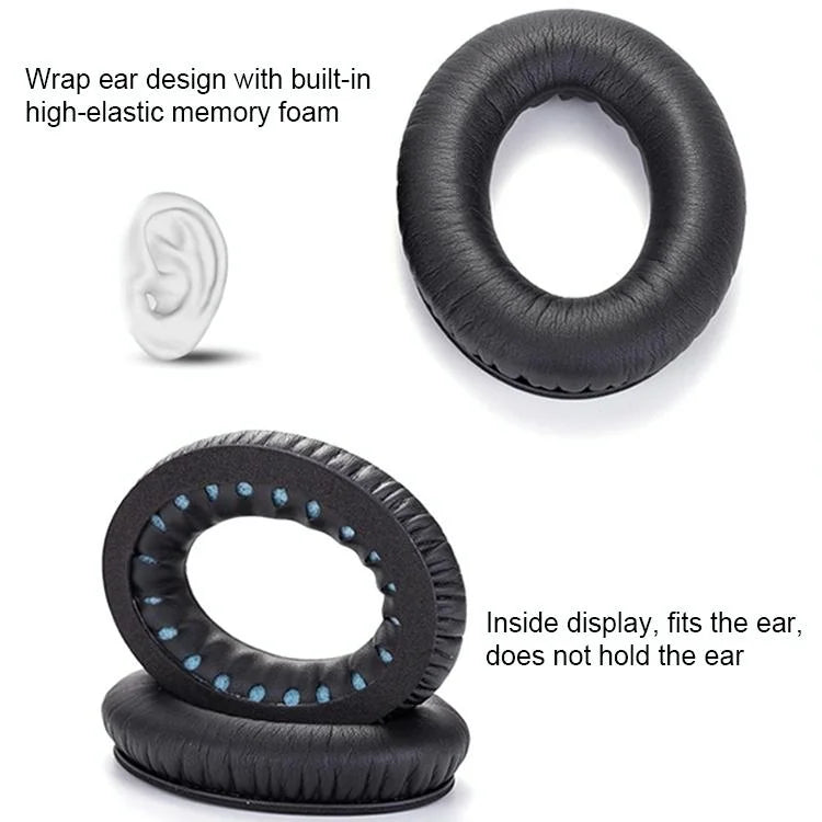 Soft Earmuff Headphone Jacket For Bose Qc2 / Qc15 / Ae2 / Qc25 - Dark Grey-1915197869162369027