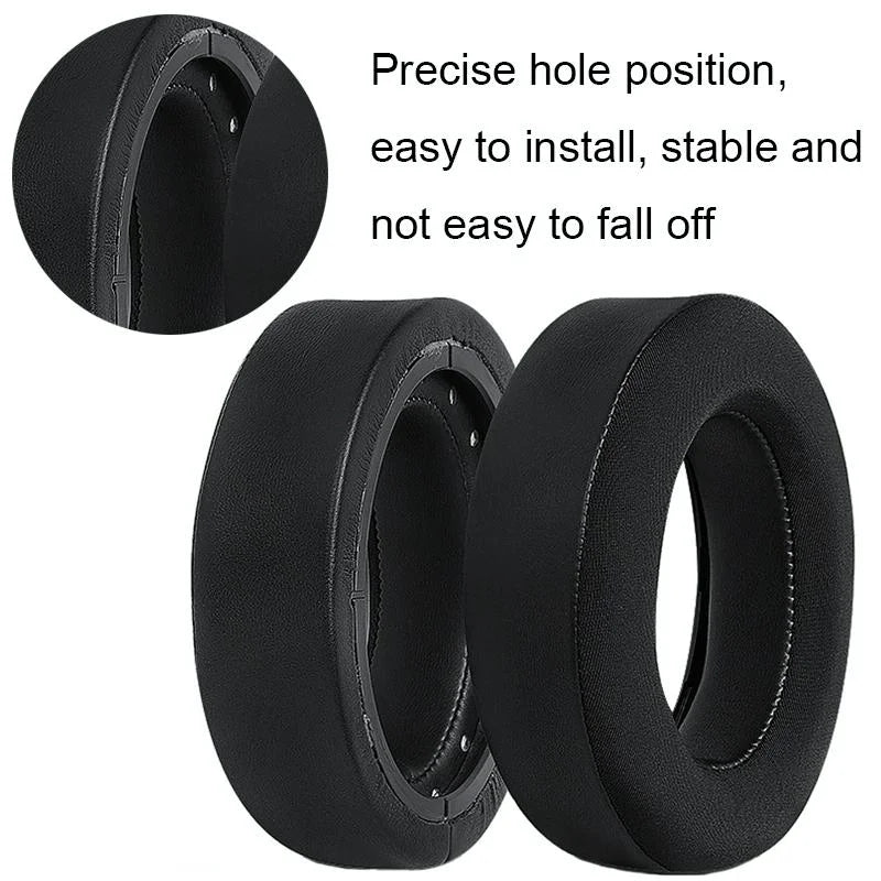 Soft Foam Headphone Covers For Corsair Hs60 / 50 / 70 Pro - Black 2 Pack-1915197944403988483