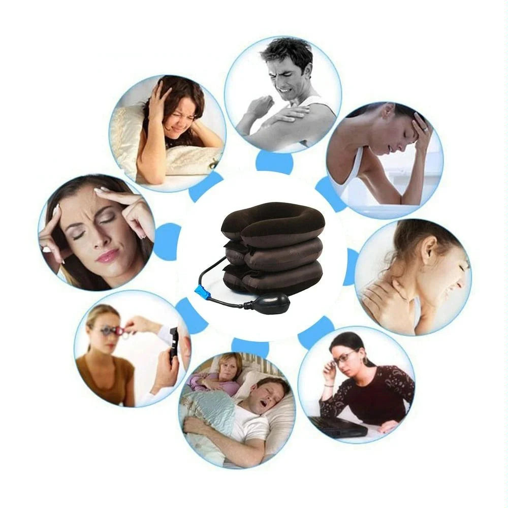 Soft Inflatable Neck Traction Device For Pain Relief Coffee