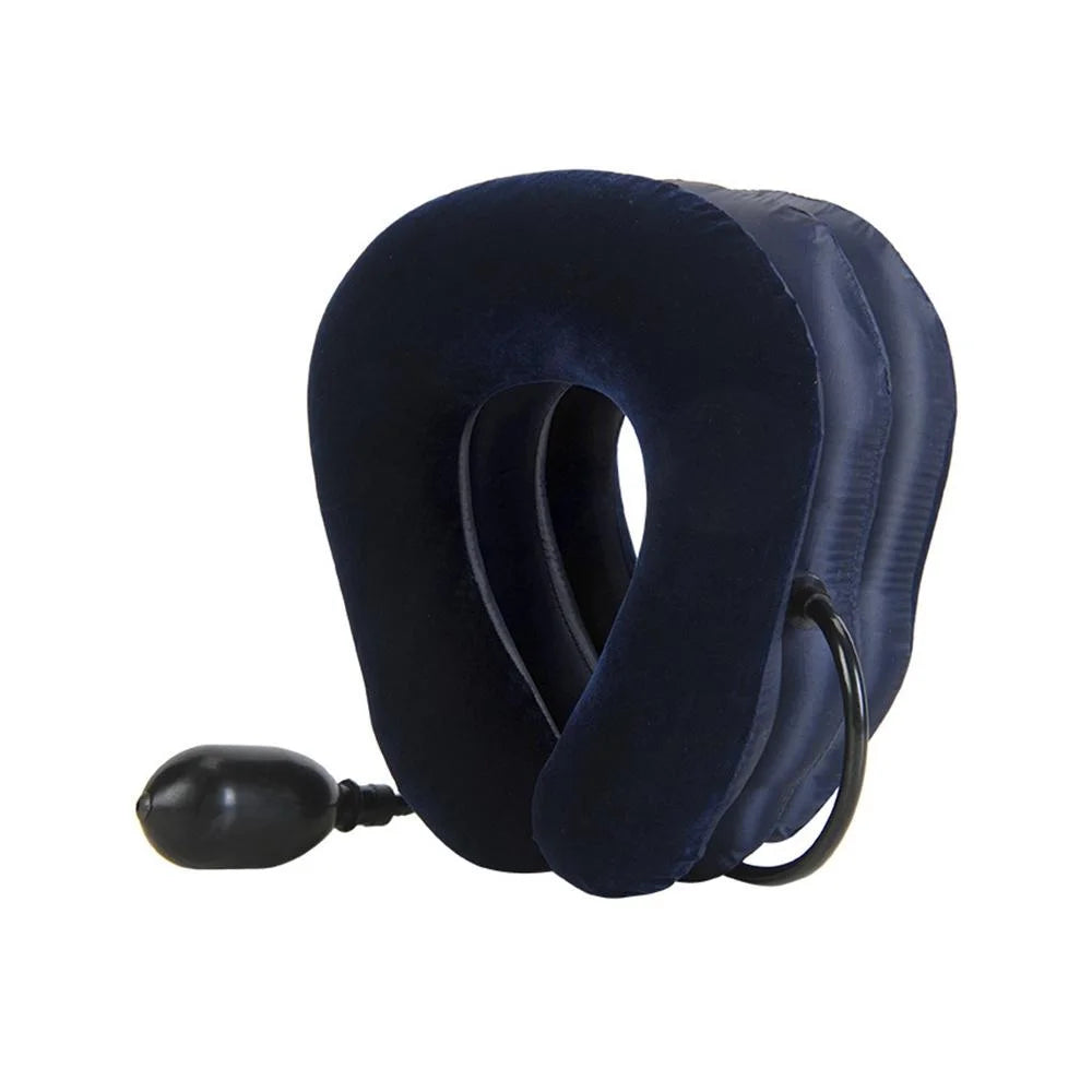 Soft Inflatable Neck Traction Device For Pain Relief Dark