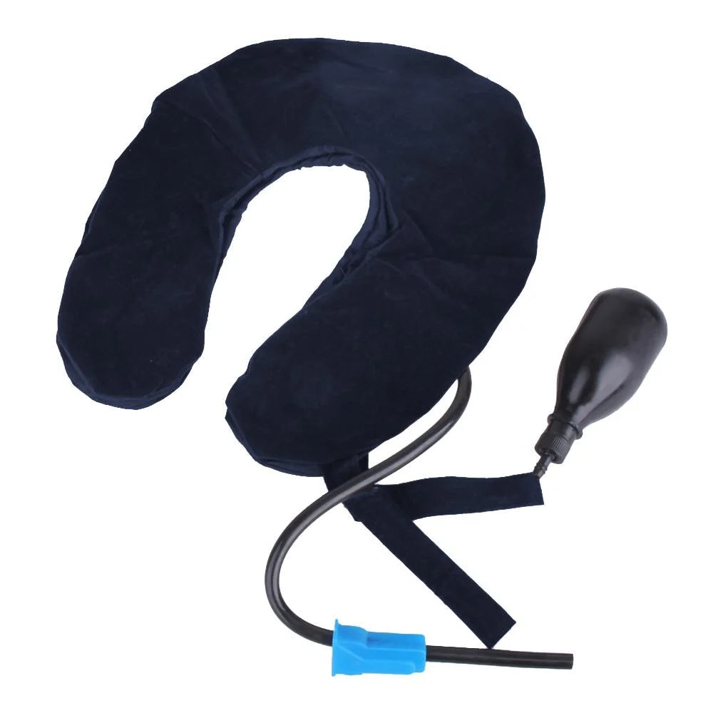 Soft Inflatable Neck Traction Device For Pain Relief Dark