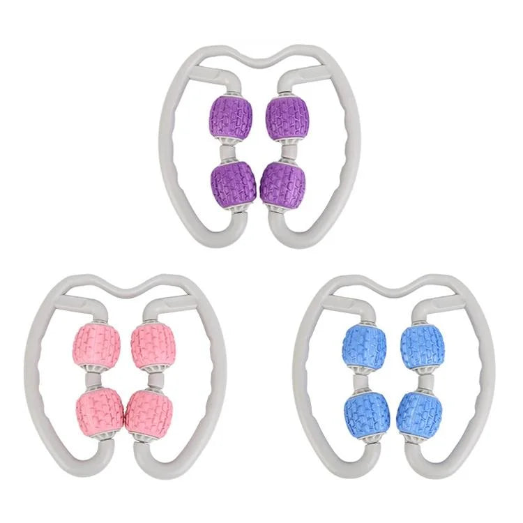 Soft Ring Leg Muscle Massage Roller - Purple - Health &