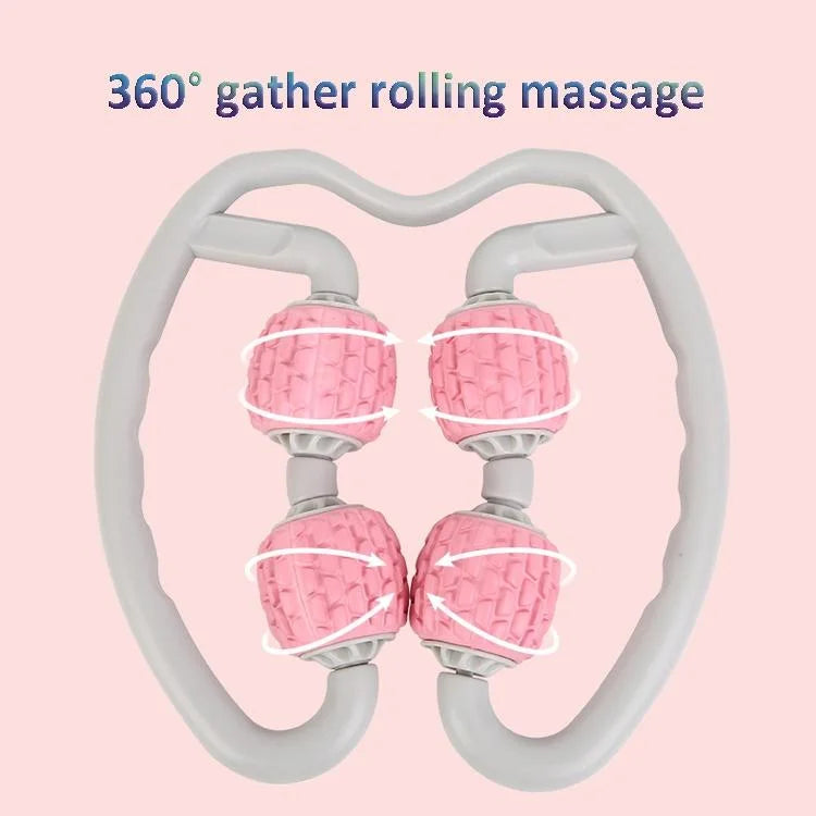 Soft Ring Leg Muscle Massage Roller - Purple - Health &