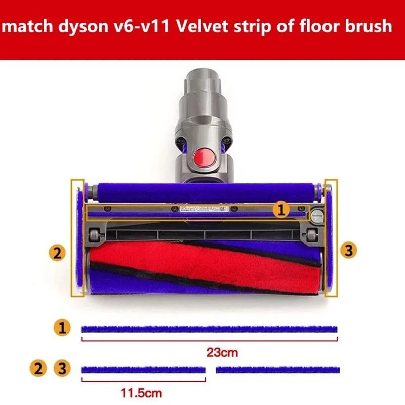 Soft Velvet Floor Brush Hose for Dyson V7 / V8 / V10 / V11