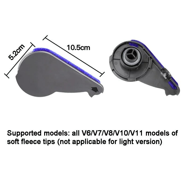 Soft Velvet Suction Head Side Cover For Dyson Vacuum Cleaners-1915198295148466179