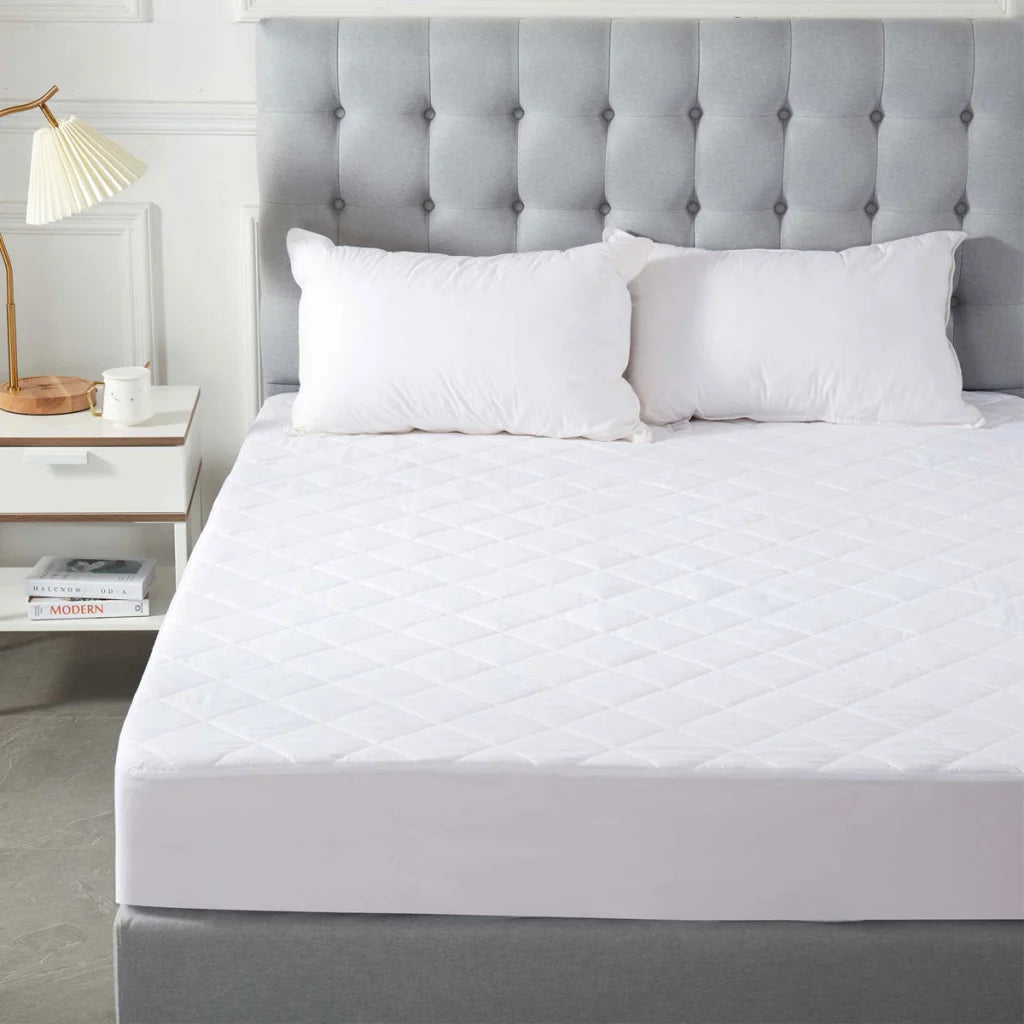 Soho Collection Quilted Microfibre Fitted Mattress Protector 38cm Wall ...