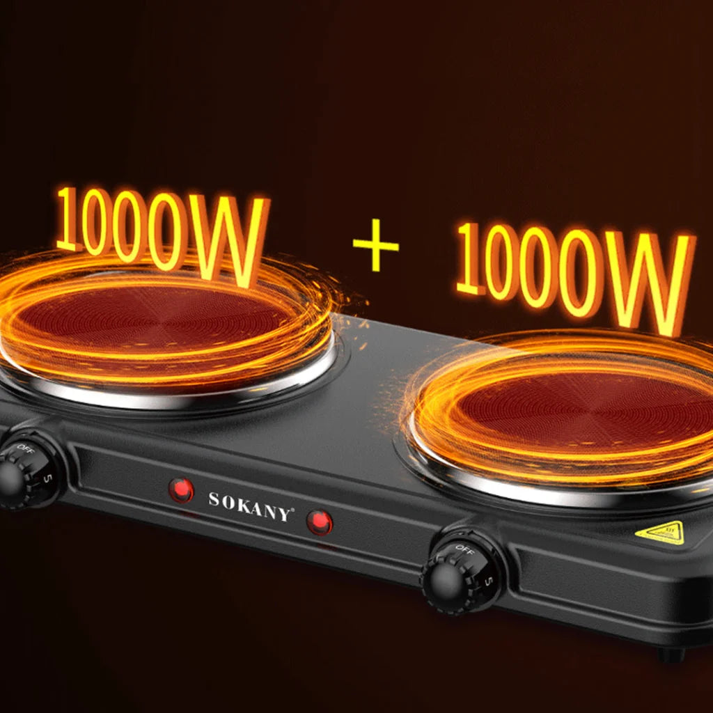 Sokany Electric Hot Plate Dual Burner