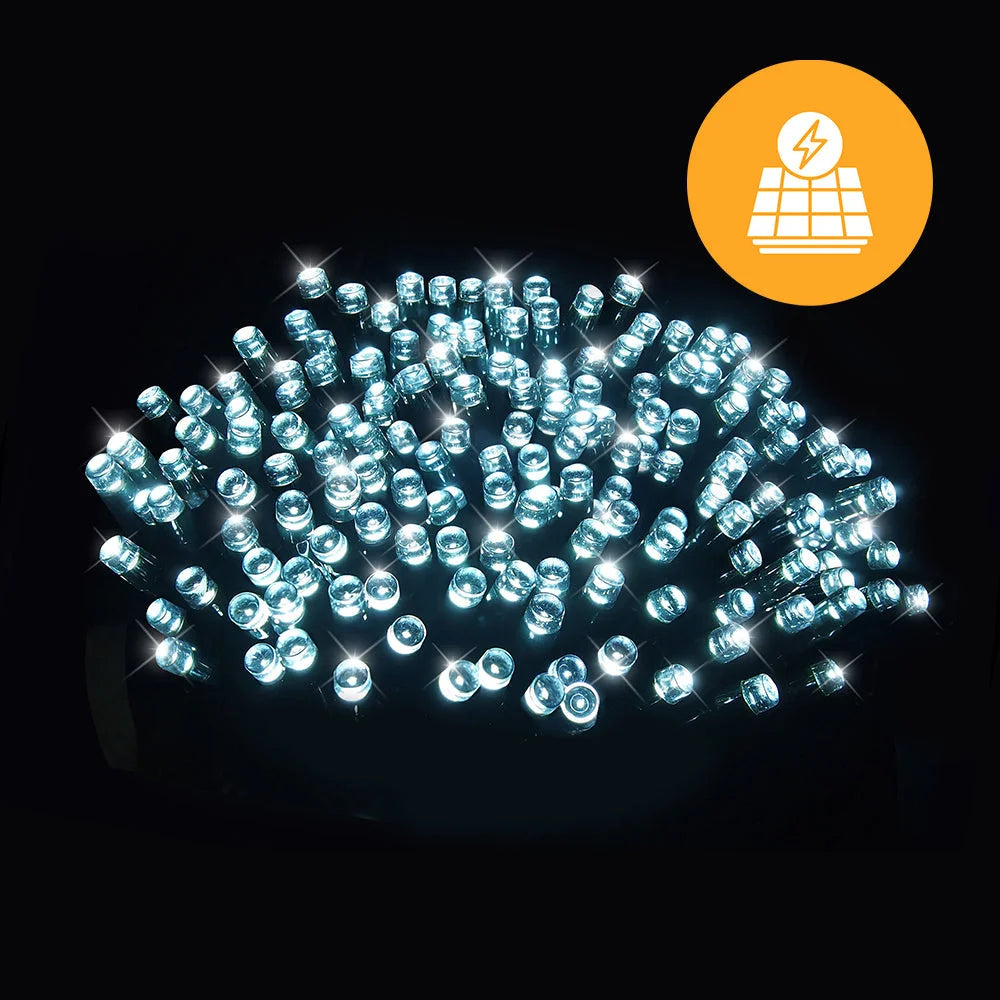 Solar 240 LED Fairy Lights – 11.9m available in 4 Colors