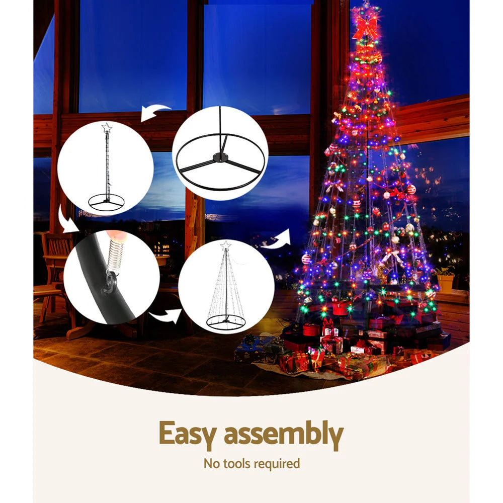 Solar Christmas Tree 3.6M 400 LED Xmas Tree Decor with 8