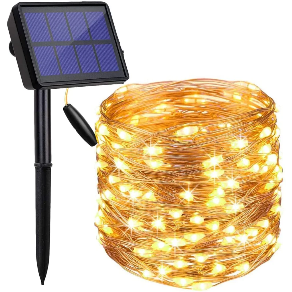 Solar Fairy Lights 200 Waterproof LED Outdoor with 8