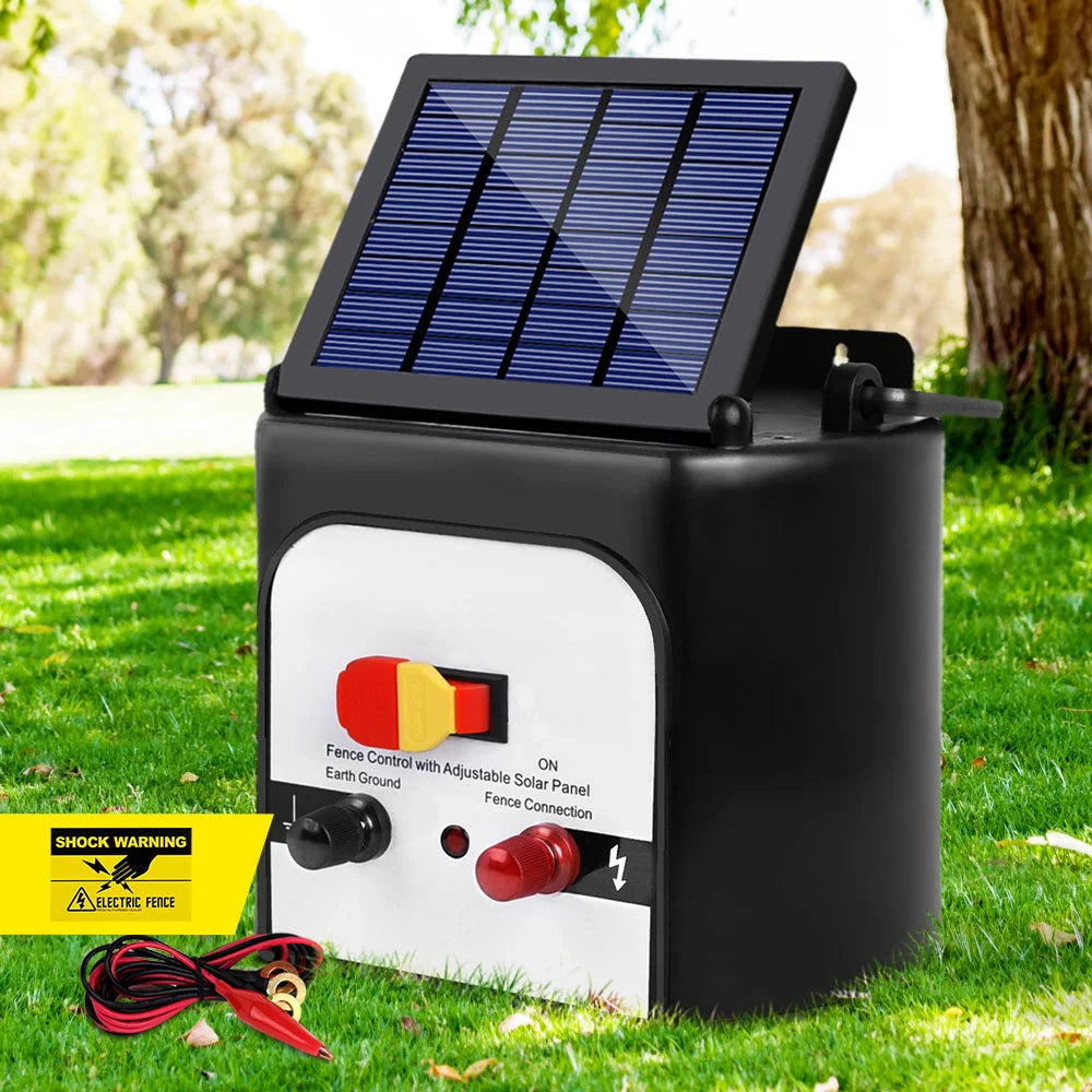 Solar Fence Charger Energiser 8 km 0.3J White - Farm