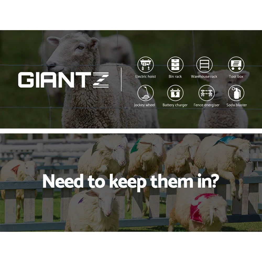 Solar Fence Energiser 8 km with 500 m Tape & 25 Insulators