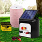 2000m solar fence energiser with handles, panels and accessory pieces