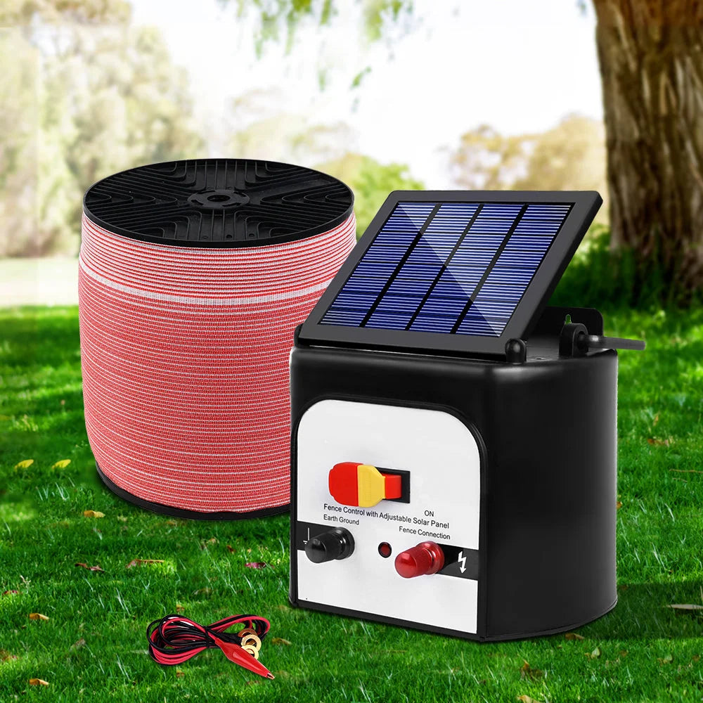 2000m solar fence energiser with 8km tape farm supplies
