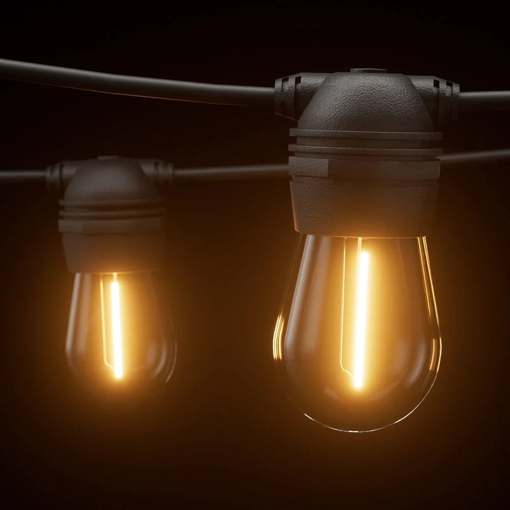 Solar Festoon Lights 17M Outdoor LED String Light Party - 2