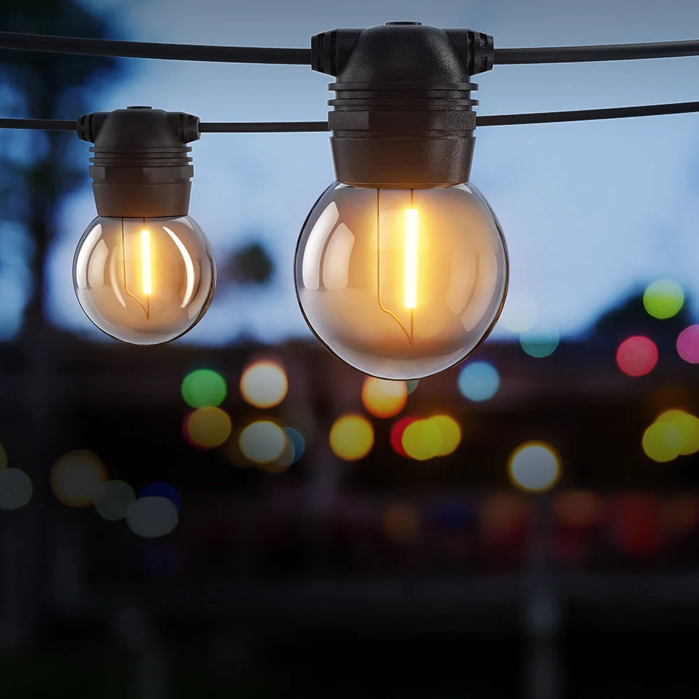 Solar Festoon Lights 41m LED String Light Xmas Wedding