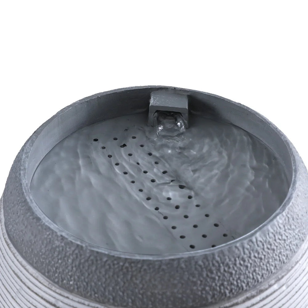 Solar Fountain Water Feature Bird Bath Outdoor Garden