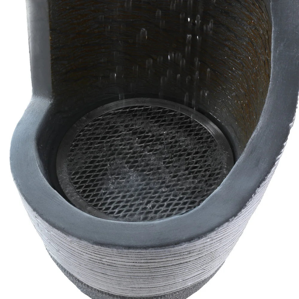 Solar Fountain Water Feature Bird Bath Outdoor Garden