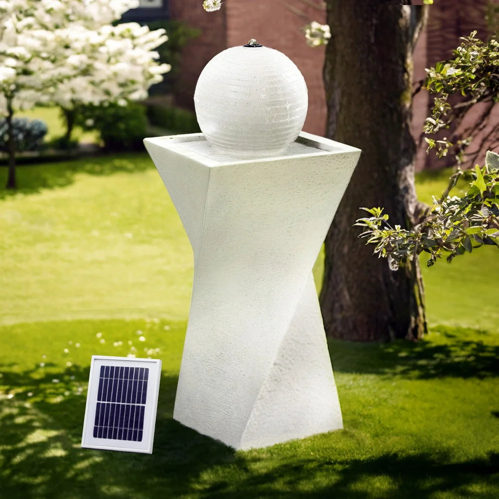 85cm solar fountain water with bird bath outdoor led