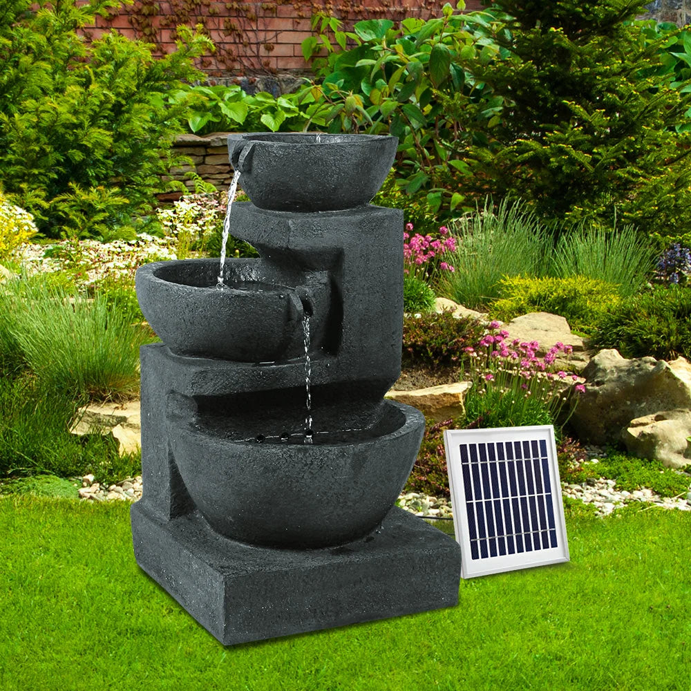 Solar Fountain with LED Lights - Gardeon