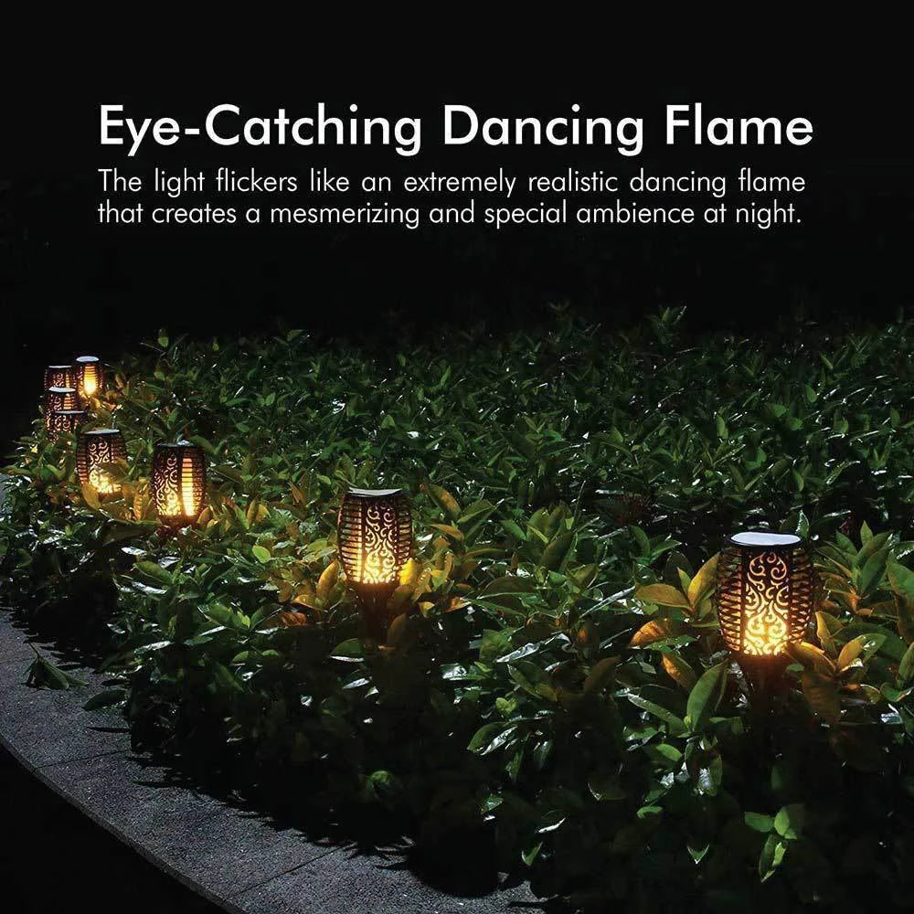 Solar Garden Torch Light 51 LED Bulbs Outdoor Flame Dancing
