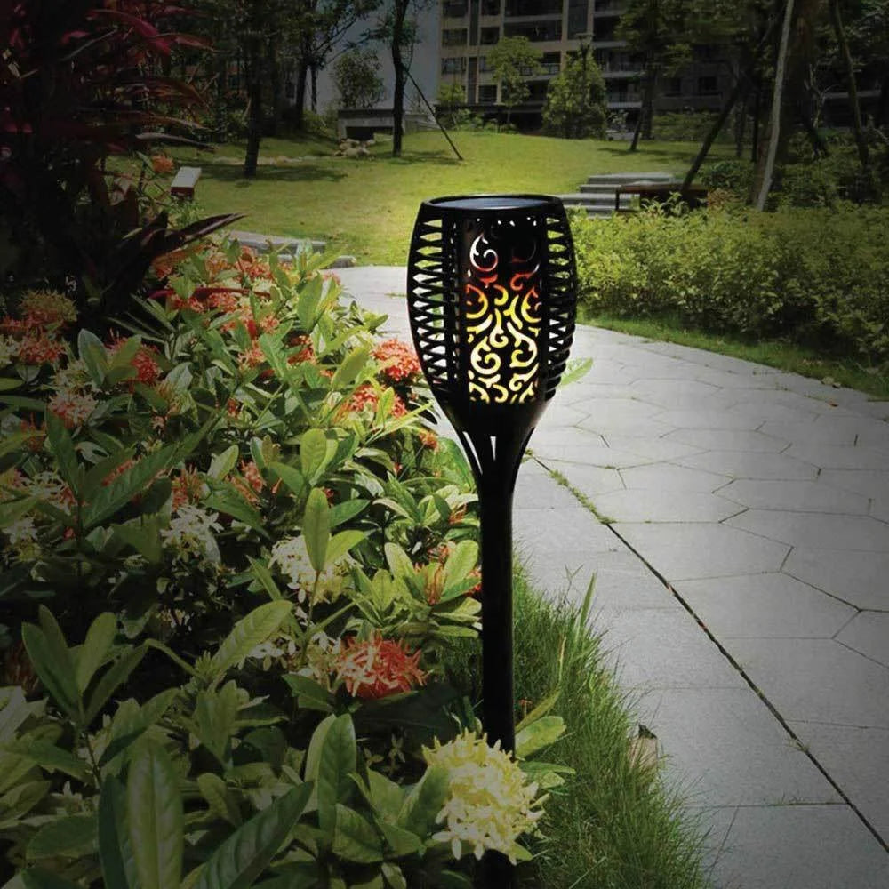 Solar Garden Torch Light 51 LED Bulbs Outdoor Flame Dancing