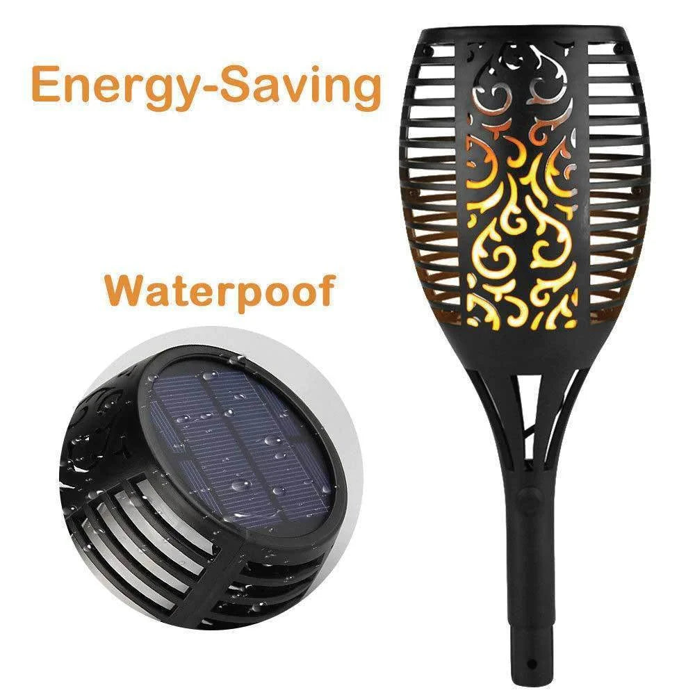 Solar Garden Torch Light 51 LED Bulbs Outdoor Flame Dancing