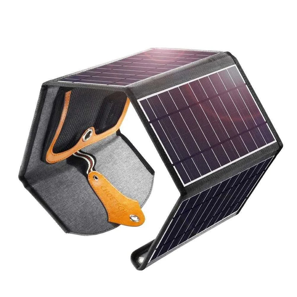 Solar Panel Charger 22W Portable Waterproof Foldable Dual