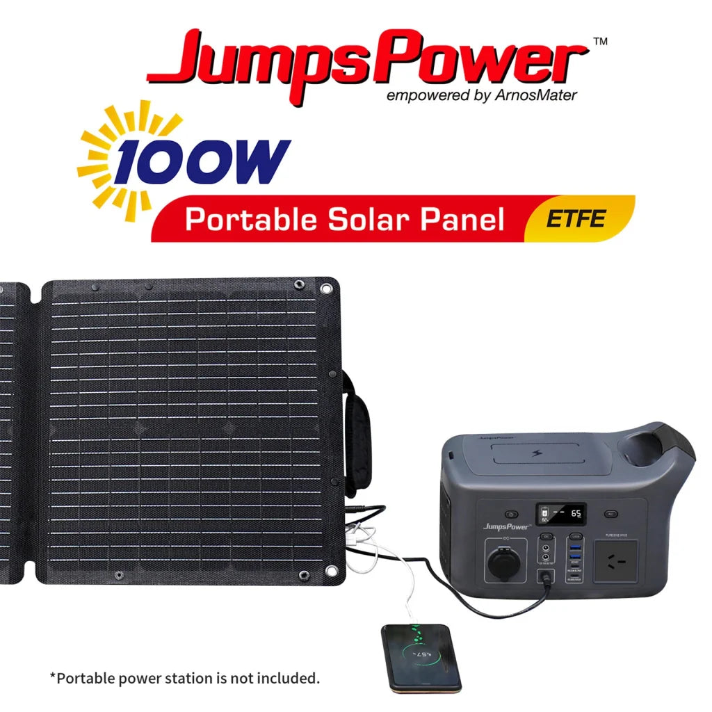 Solar Panel Portable Charger 100W - JumpsPower Power