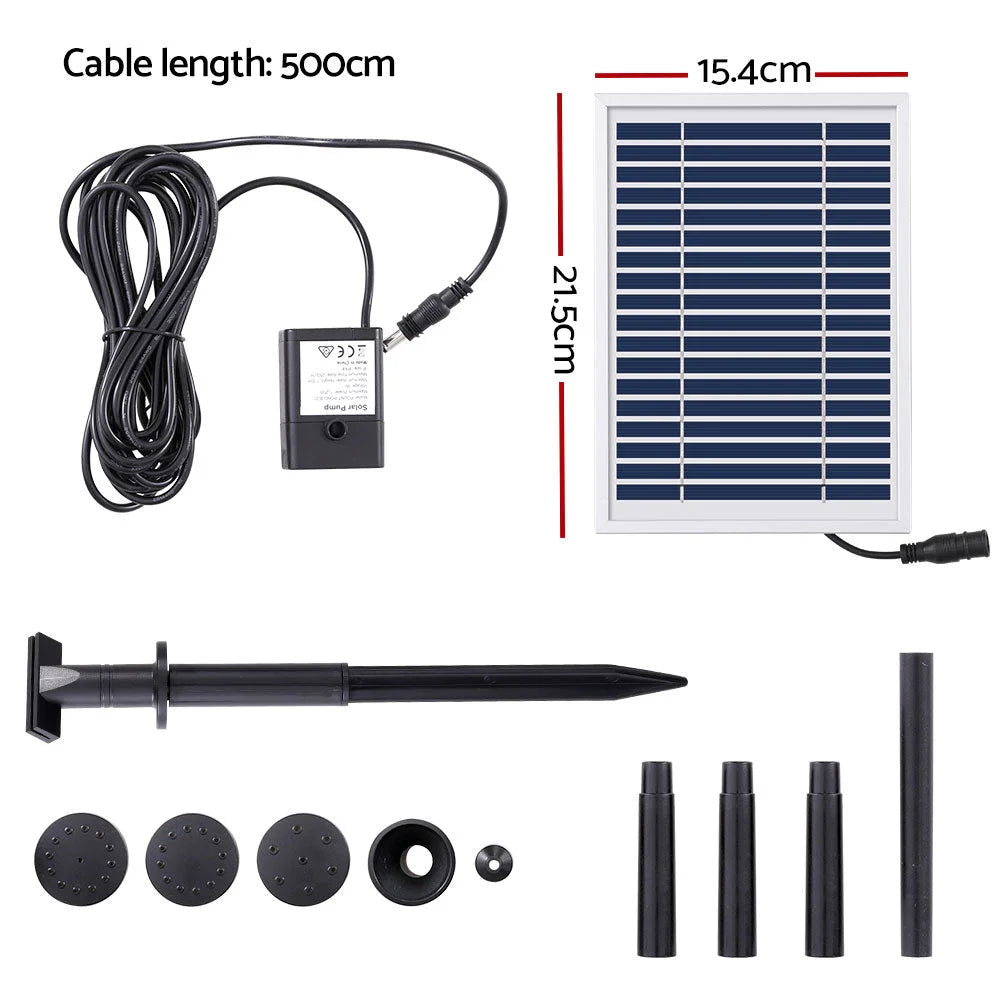 Solar Pond Pump Submersible Powered Garden Pool Water