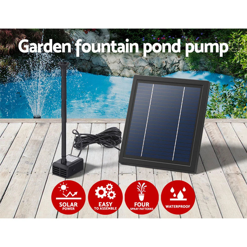Solar Pond Pump Submersible Powered Garden Pool Water