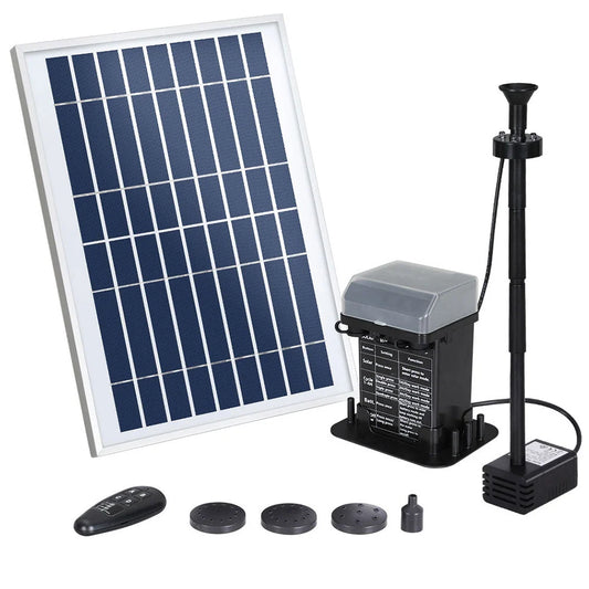 Solar Pond Pump with Battery Kit