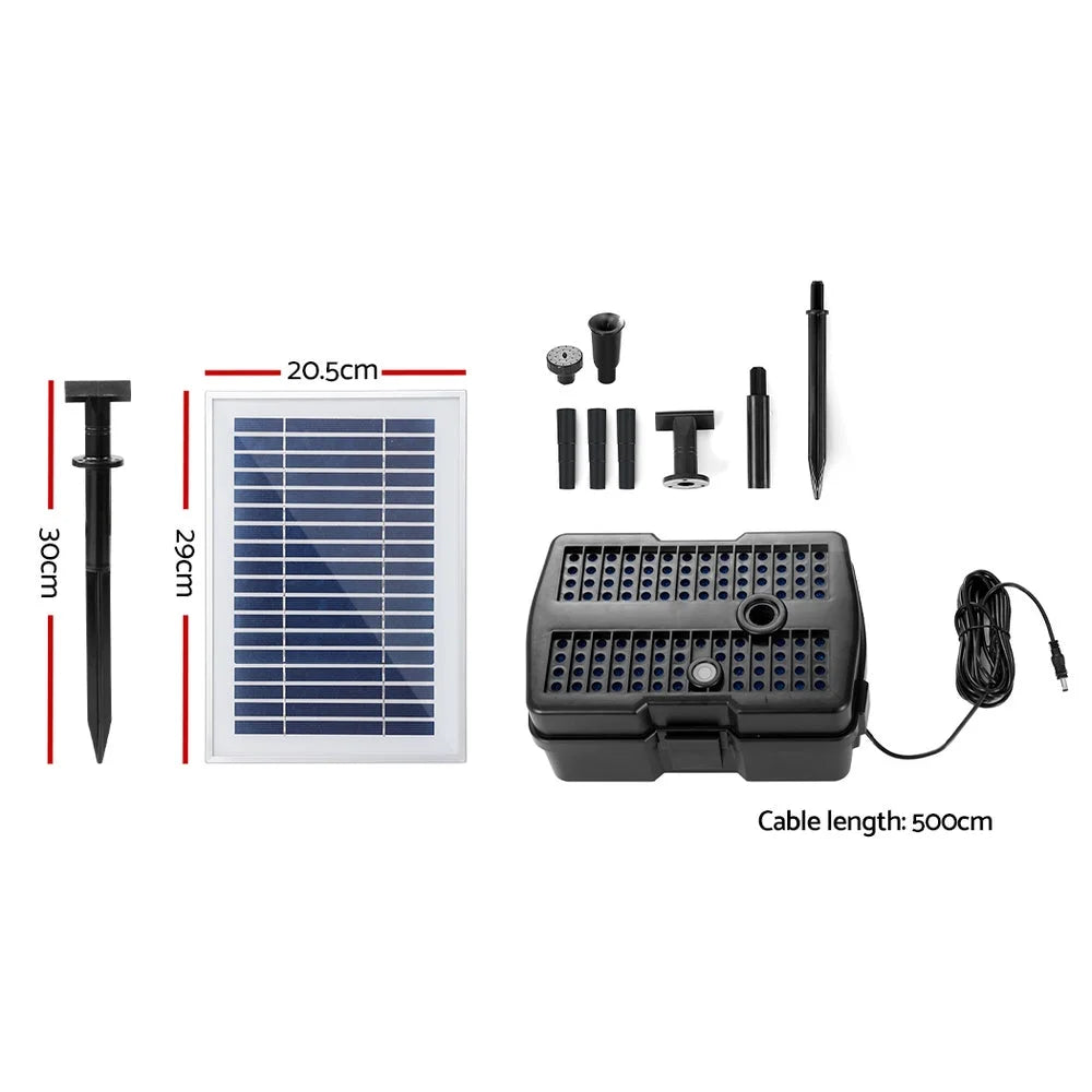 Solar Pond Pump with Filter Box - 4.6FT
