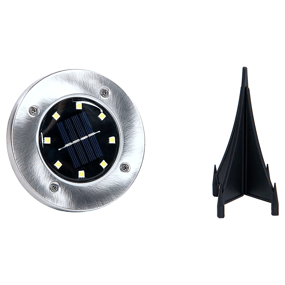 Solar Powered LED Inground Buried Recessed Lights 12x