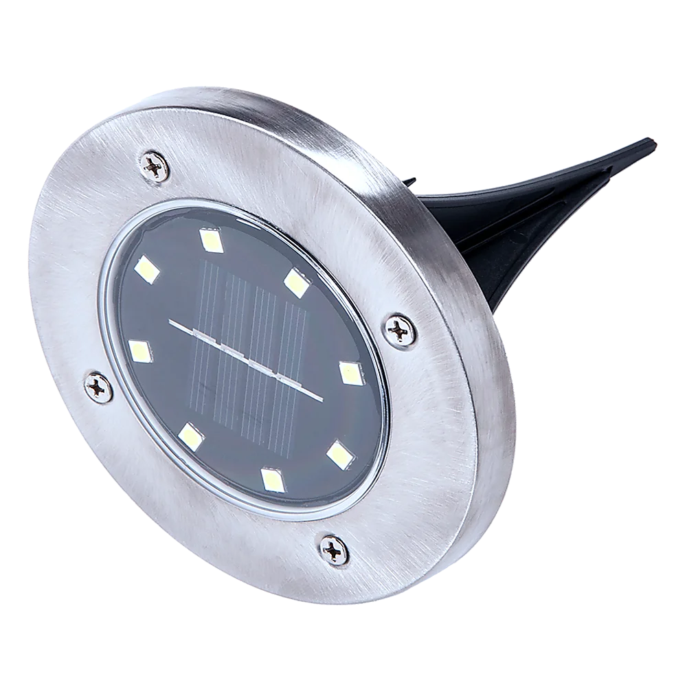 Solar Powered LED Inground Buried Recessed Lights 12x